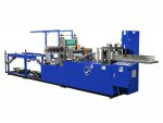 Линия производства и складывания бумажных салфеток с водно-клеевым ламинатором HX-170/400(330) 